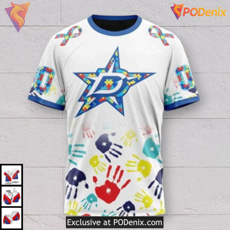 Autism Awareness Inspired Dallas Stars Sweatshirt Hoodie Custom 3D - 2