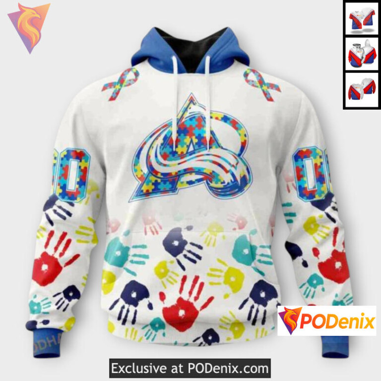 Autism Awareness Special Design Colorado Avalanche Unisex Hoodie Custom 3D
