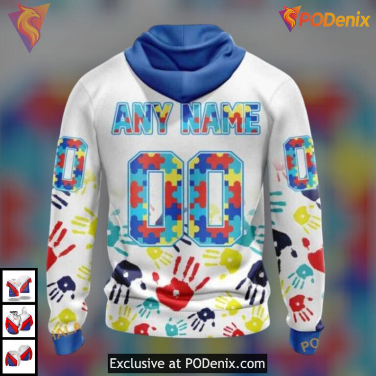 Autism Awareness Special Tribute Arizona Coyotes Sweatshirt Hoodie Custom Apparel - 1