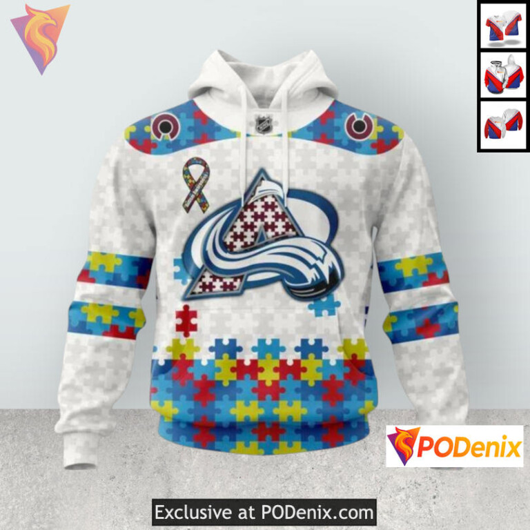 Autism Awareness Tribute Edition Colorado Avalanche Fan Hoodie Custom Apparel