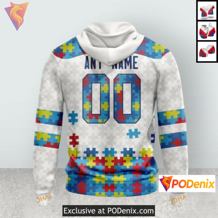 Autism Awareness Tribute Edition Colorado Avalanche Fan Hoodie Custom Apparel - 1