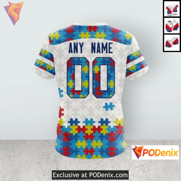 Autism Awareness Tribute Edition Colorado Avalanche Fan Hoodie Custom Apparel - 3