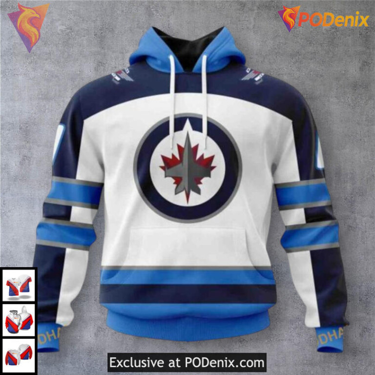 Hockey Fights Cancer Kit Winnipeg Jets Kids Hoodie Custom 3D Edition