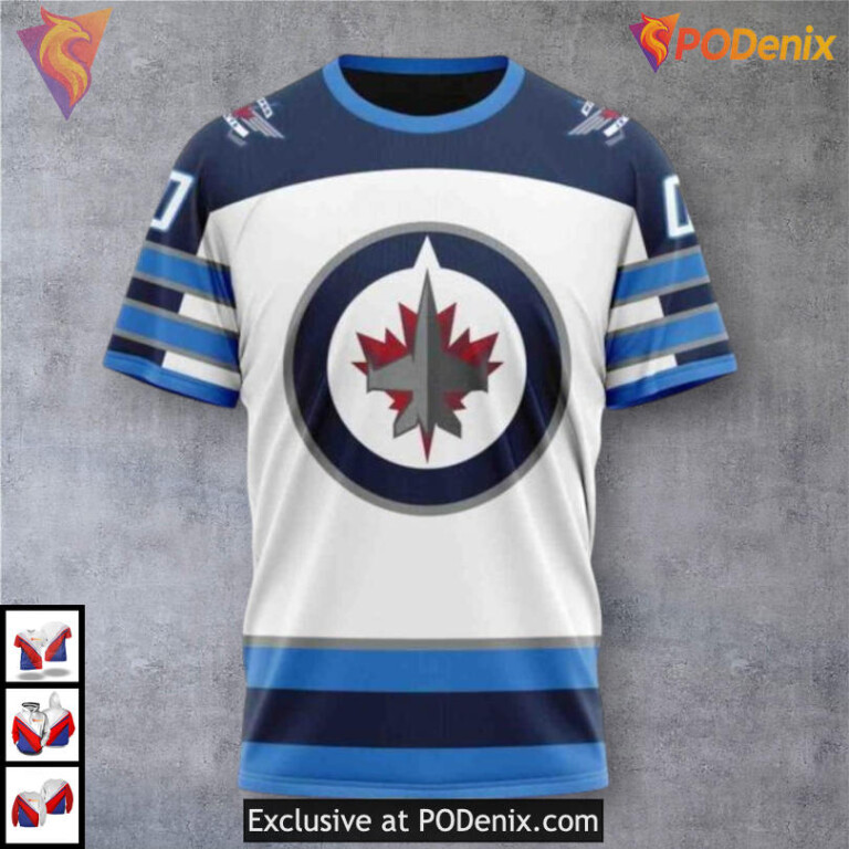Hockey Fights Cancer Kit Winnipeg Jets Kids Hoodie Custom 3D Edition - 2