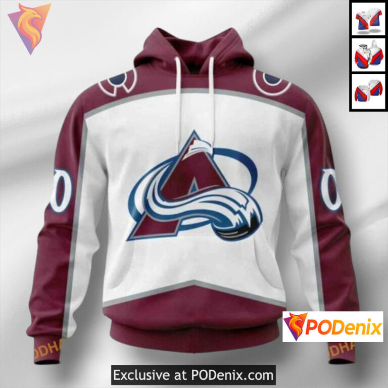 Away Kits 2025 Edition Colorado Avalanche Retro Hoodie Custom Sweatshirt