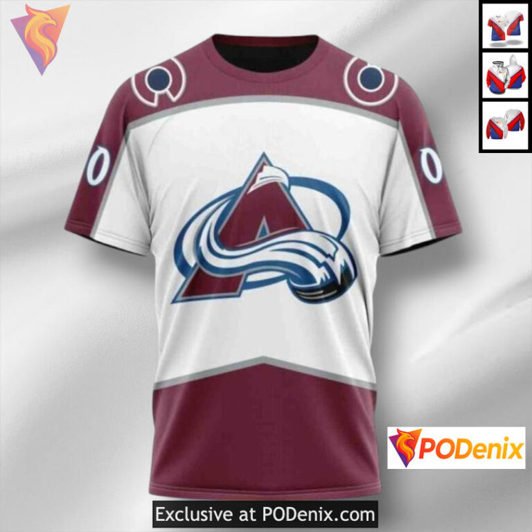 Away Kits 2025 Edition Colorado Avalanche Retro Hoodie Custom Sweatshirt - 2
