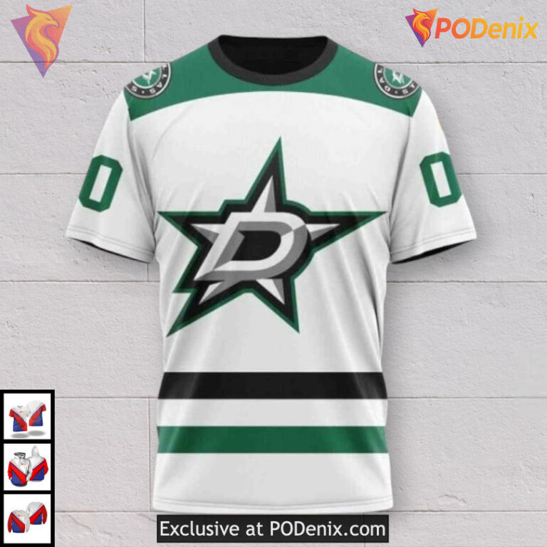 Away Kits 2025 Tribute Dallas Stars 3D Hoodie Custom Design - 2