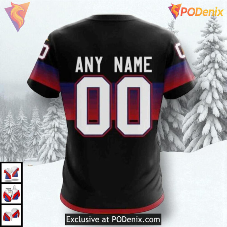 Black And Gradient Color Concept NHL Montreal Canadiens Winter Hoodie 3D - 3