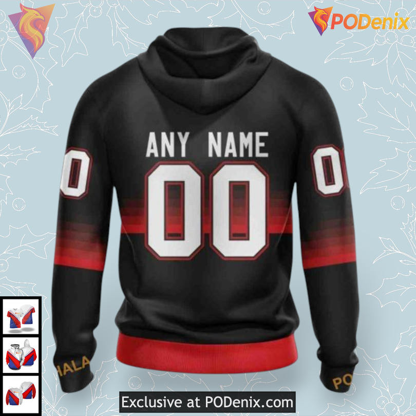 Black Gradient Concept Design NHL Ottawa Senators Winter Hoodie 3D Black Gradient Concept Design NHL Ottawa Senators Winter Hoodie 3D