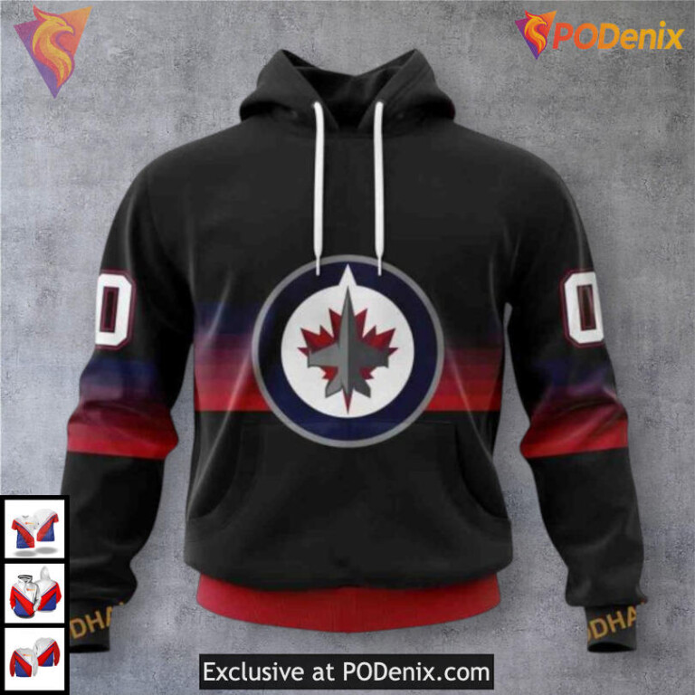 Camo Hunting Graphic Print Winnipeg Jets Unisex Hoodie Custom 3D Apparel