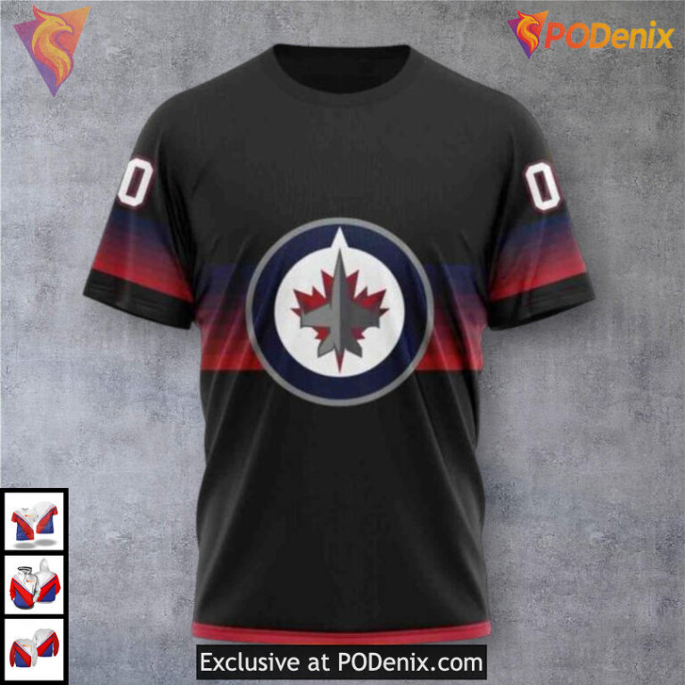 Camo Hunting Graphic Print Winnipeg Jets Unisex Hoodie Custom 3D Apparel - 2