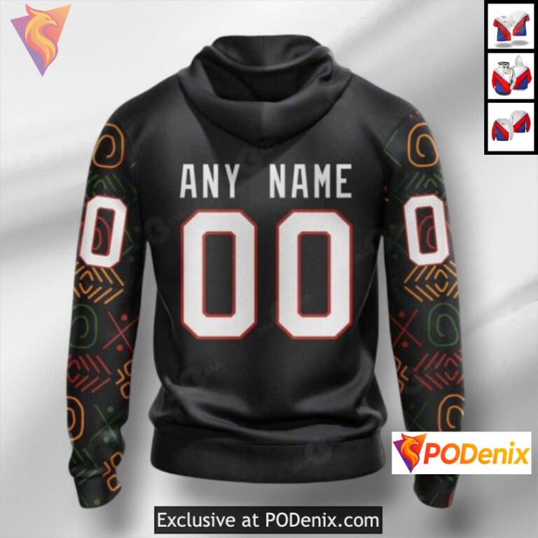 Black History Month Tribute Colorado Avalanche 3D Hoodie Fan Apparel - 1