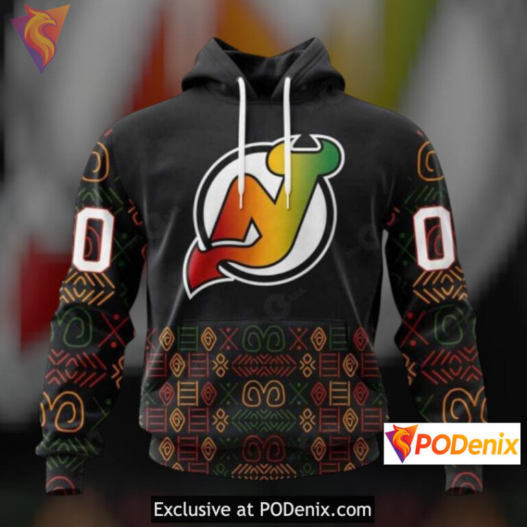 Black History Month Tribute New Jersey Devils 3D Hoodie Custom Design