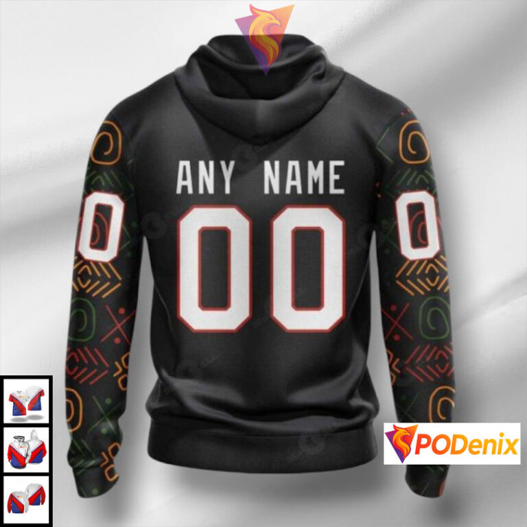 Black History Tribute Design Pittsburgh Penguins Kids Hoodie Custom NHL Gear - 1