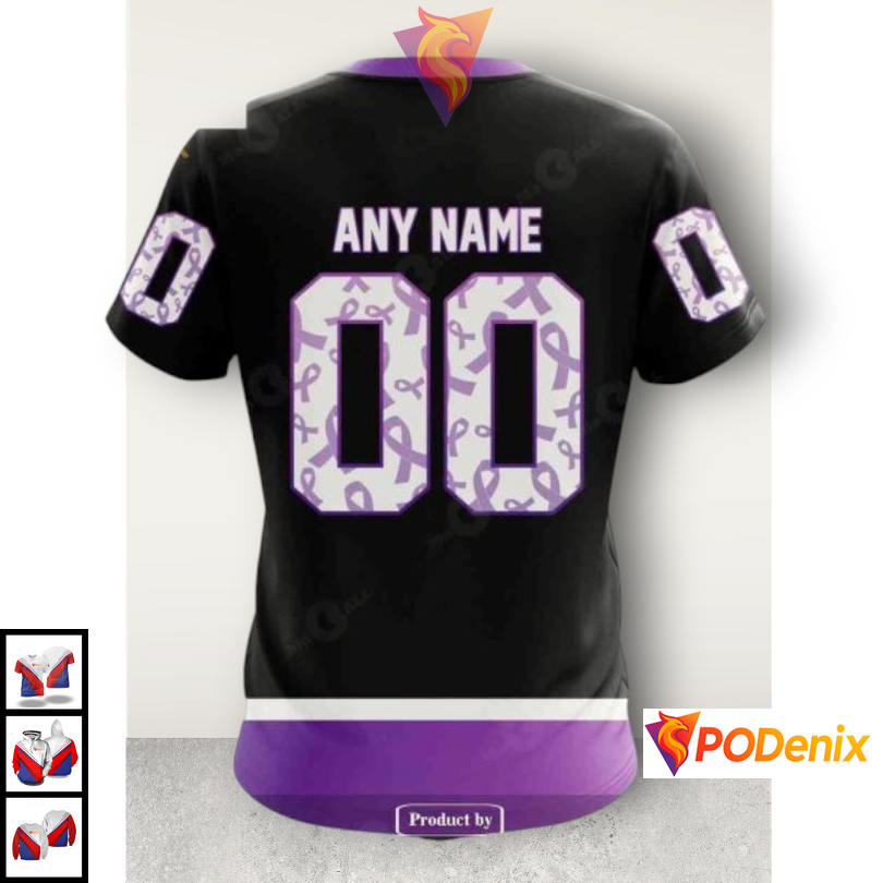 Black Hockey Fights Cancer Awareness Personalized Pittsburgh Penguins Hoodie NHL 3D Black Hockey Fights Cancer Awareness Personalized Pittsburgh Penguins Hoodie NHL 3D