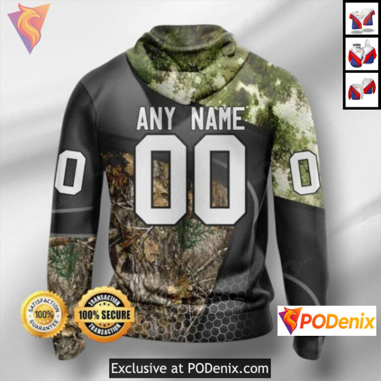 Bold Camo Graphic Colorado Avalanche Hoodie Custom NHL Design - 1