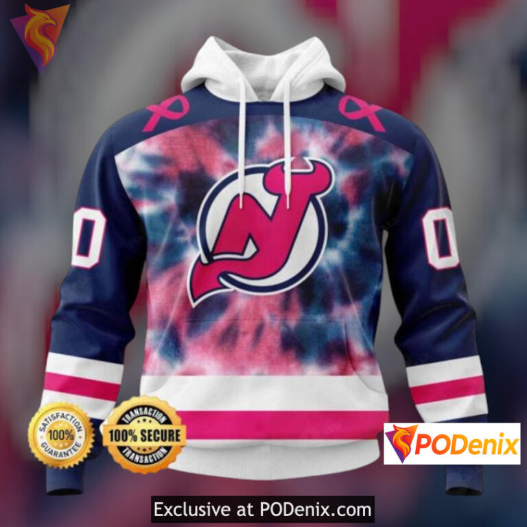 Breast Cancer Awareness Edition New Jersey Devils Christmas Hoodie Custom 3D