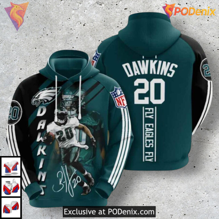 Brian Dawkins Sport Tribute Design Nfl Philadelphia Eagles Hoodie All Over Print