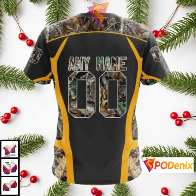 Camo Hunting Outdoor Style Custom Pittsburgh Penguins Unisex Hoodie NHL 3D - 3