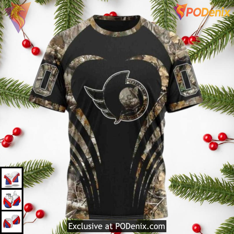 Camo Hunting Outdoor Style NHL Ottawa Senators Youth Hoodie 3D Camo Hunting Outdoor Style NHL Ottawa Senators Youth Hoodie 3D