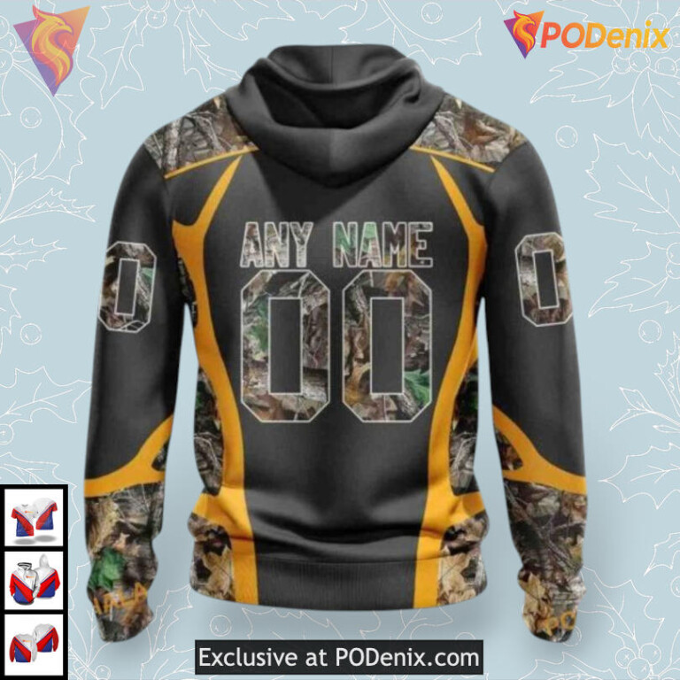 Camo Hunting Pattern Calgary Flames Winter Hoodie 3D Custom Edition - 1