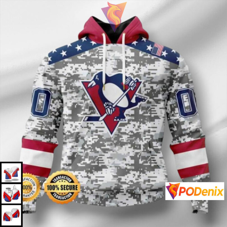 Camo Inspired Graphic Edition Pittsburgh Penguins Womens Hoodie 3D Apparel