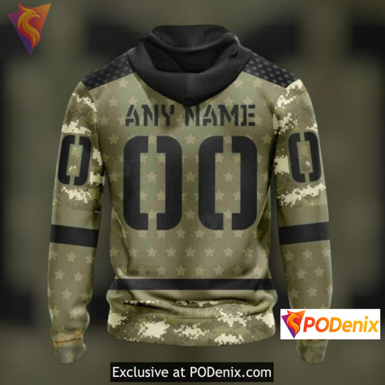 Camo Military Appreciation New Jersey Devils Mens Hoodie Special Edition - 2