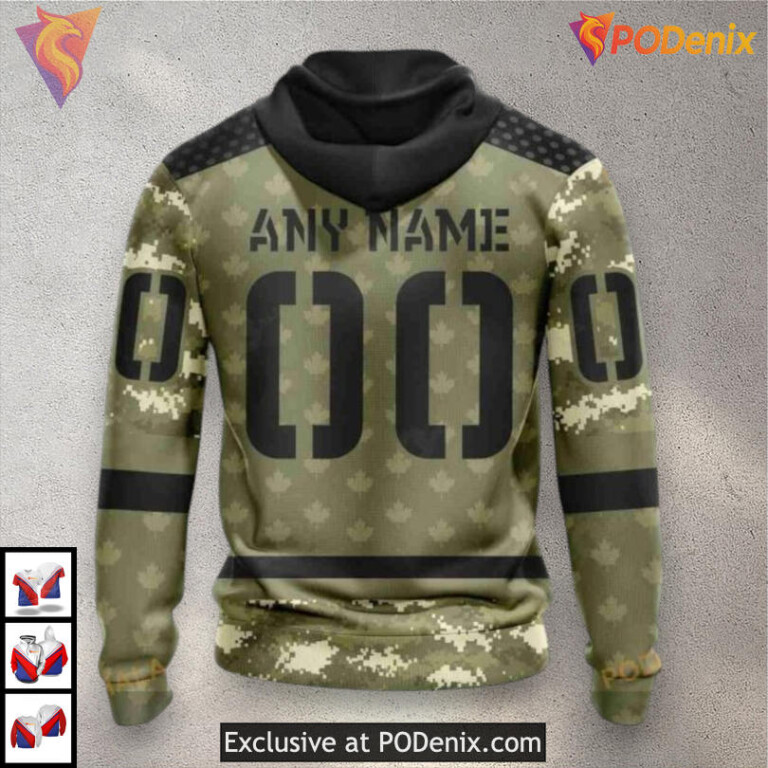 Camo Military Appreciation Retro Calgary Flames Hoodie 3D Sweatshirt - 2