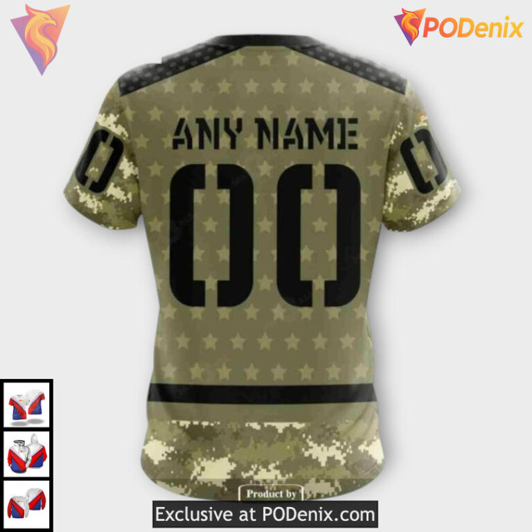 Camo Military Appreciation Style Retro Carolina Hurricanes Hoodie Sweatshirt - 4