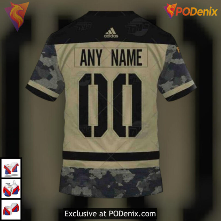 Camo Military Appreciation Tribute Arizona Coyotes Mens Hoodie Custom Apparel
