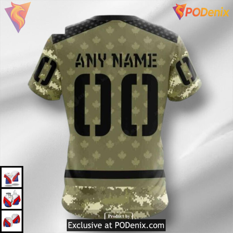 Camo Military Appreciation Tribute NHL Ottawa Senators Holiday Hoodie 3D - 3