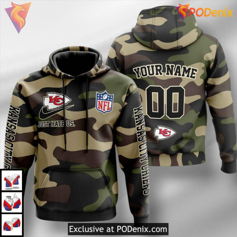 Camo Pride Style Kansas City Chiefs Hoodie For Men, Personalized Football Gear