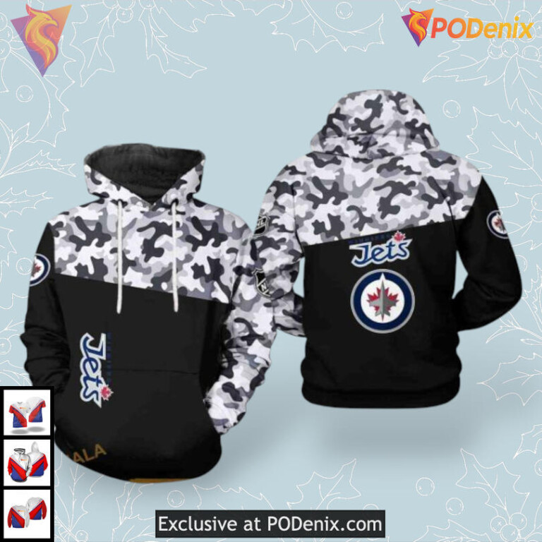 We Wear Pink Cancer Awareness Winnipeg Jets Pullover Hoodie Custom 3D Apparel