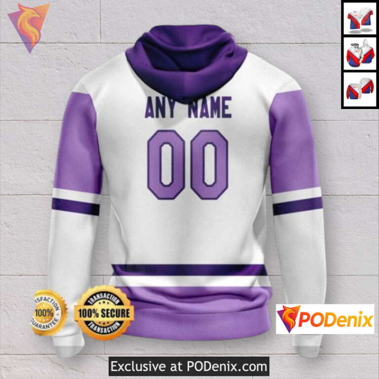 Cancer Awareness Support Design Colorado Avalanche Fan Hoodie Custom 3D - 1