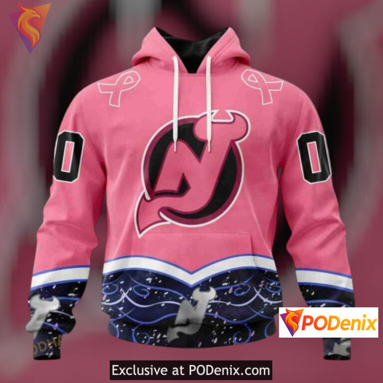 Cancer Awareness Tribute Personalized New Jersey Devils Hoodie Unique Gear