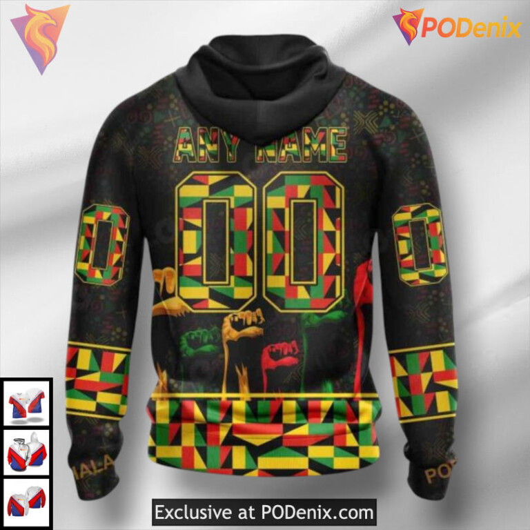 Celebrate Black History Month Custom Calgary Flames Winter Hoodie 3D Apparel
