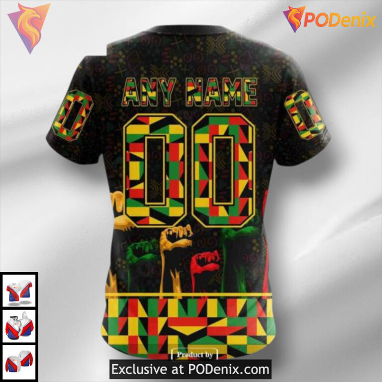 Celebrate Black History Month Custom Calgary Flames Winter Hoodie 3D Apparel - 1