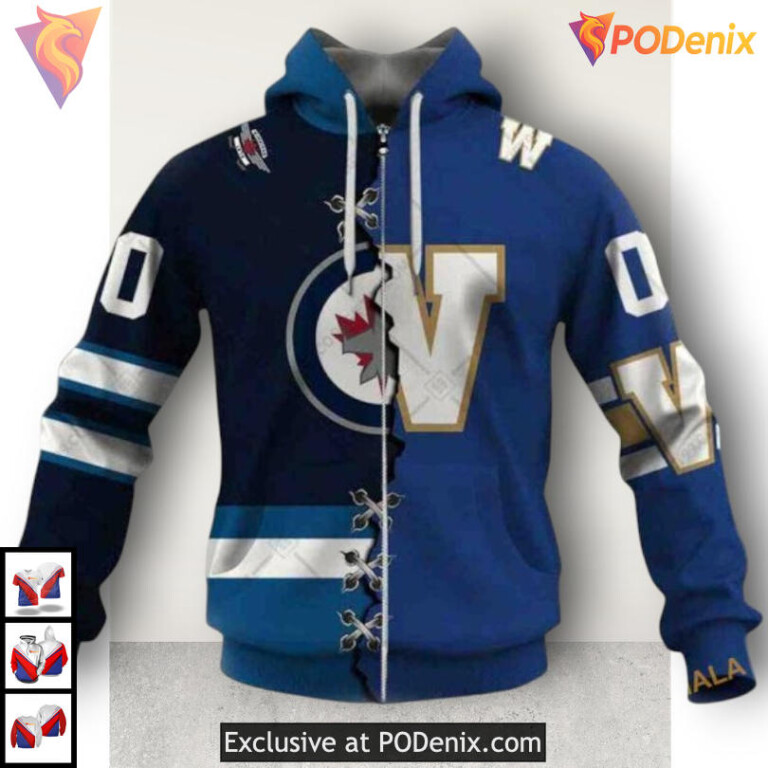 Skull Art Graphic Style Winnipeg Jets 3D Hoodie Custom NHL Shirt Design