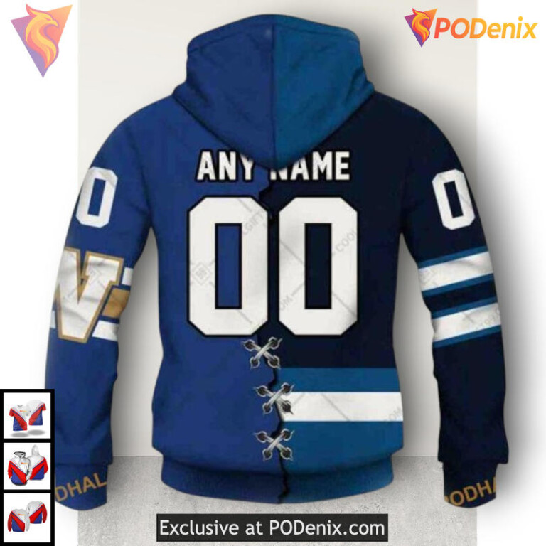 Skull Art Graphic Style Winnipeg Jets 3D Hoodie Custom NHL Shirt Design - 2