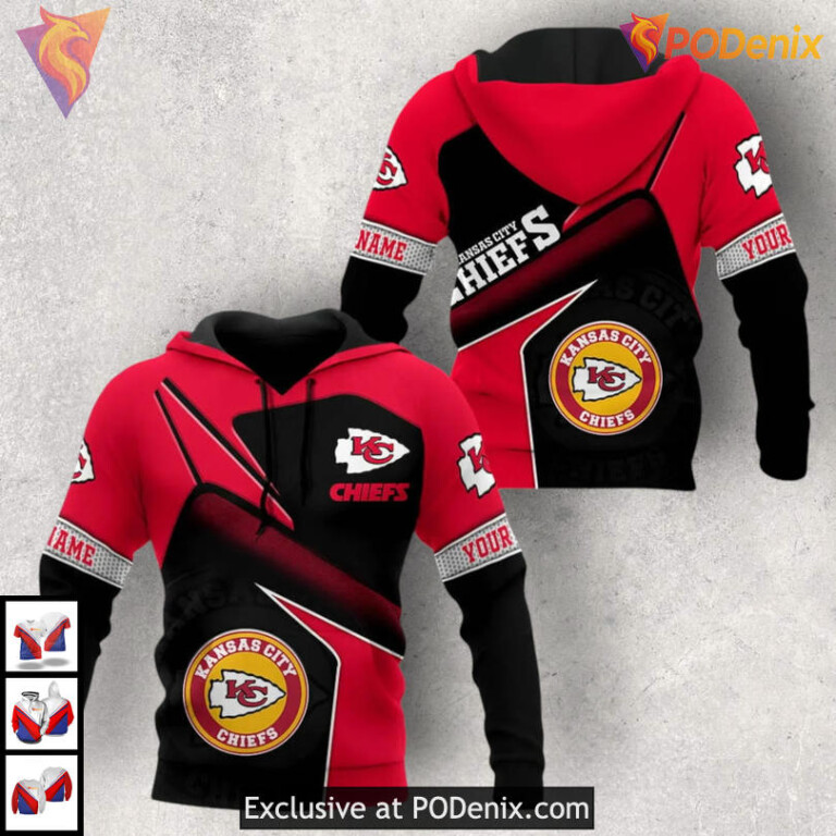 Champion Legacy Vintage Kansas City Chiefs Hoodie, Personalized 3D Edition