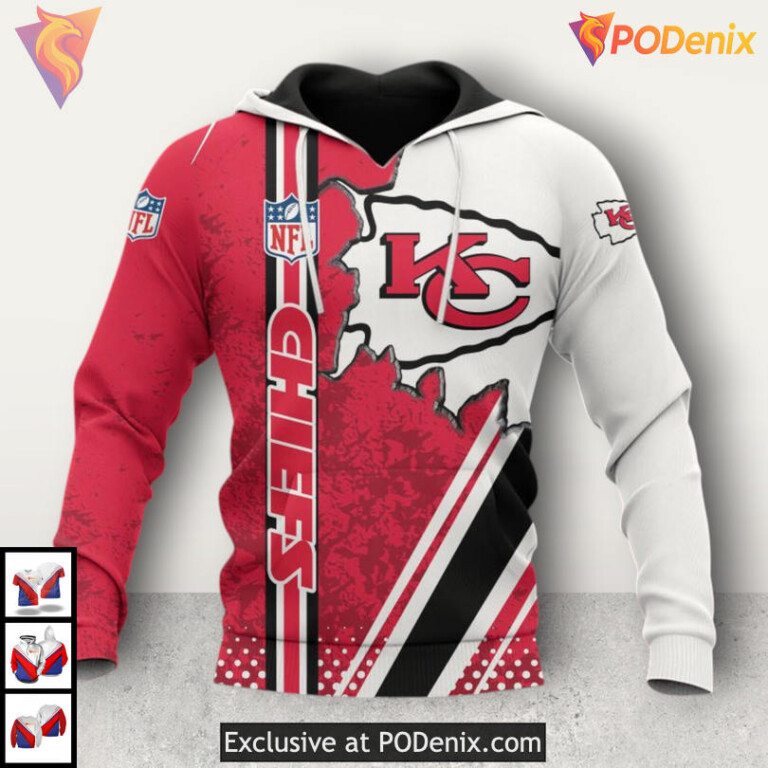 Chiefs Pride Design Kansas City Chief Hoodie, Limited Edition Zip Up Apparel
