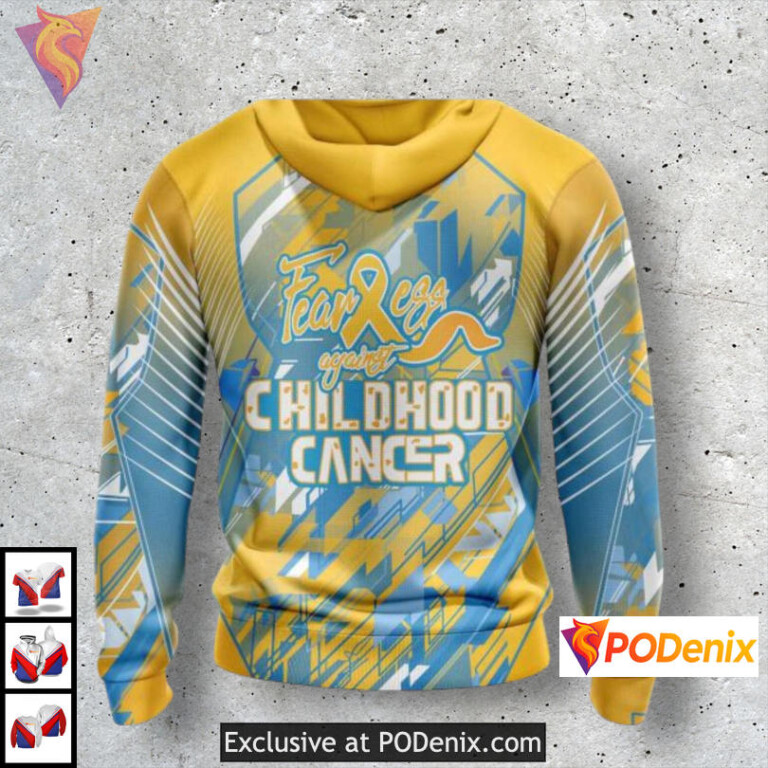 Childhood Cancer Awareness Anaheim Ducks Pullover Hoodie Support Edition - 1