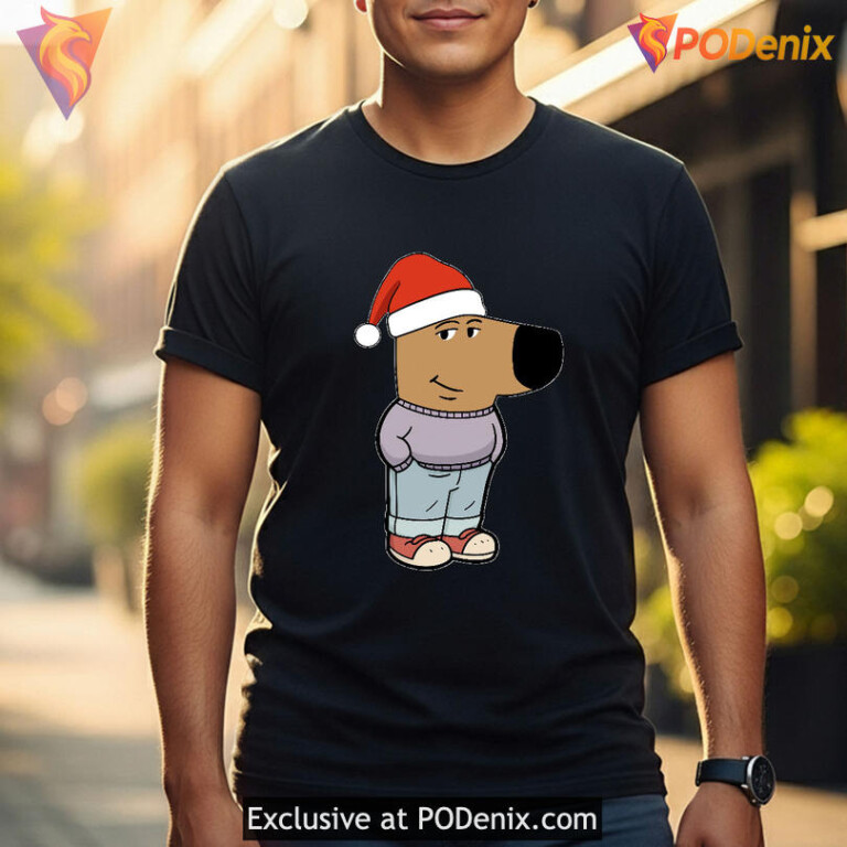 Chill Guy Christmas Hoodie Meme, Funny Santa Holiday Graphic Outfit