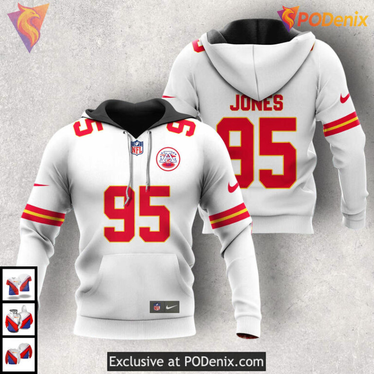 Chris Jones 95 Player Personalized Kc Chiefs Mens Hoodie, Limited NFL Edition