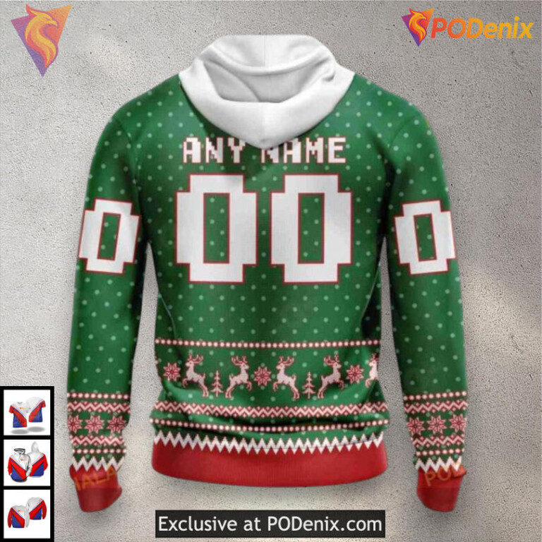 Christmas Apparel Collection Calgary Flames Graphic Hoodie 3D Holiday Style - 2