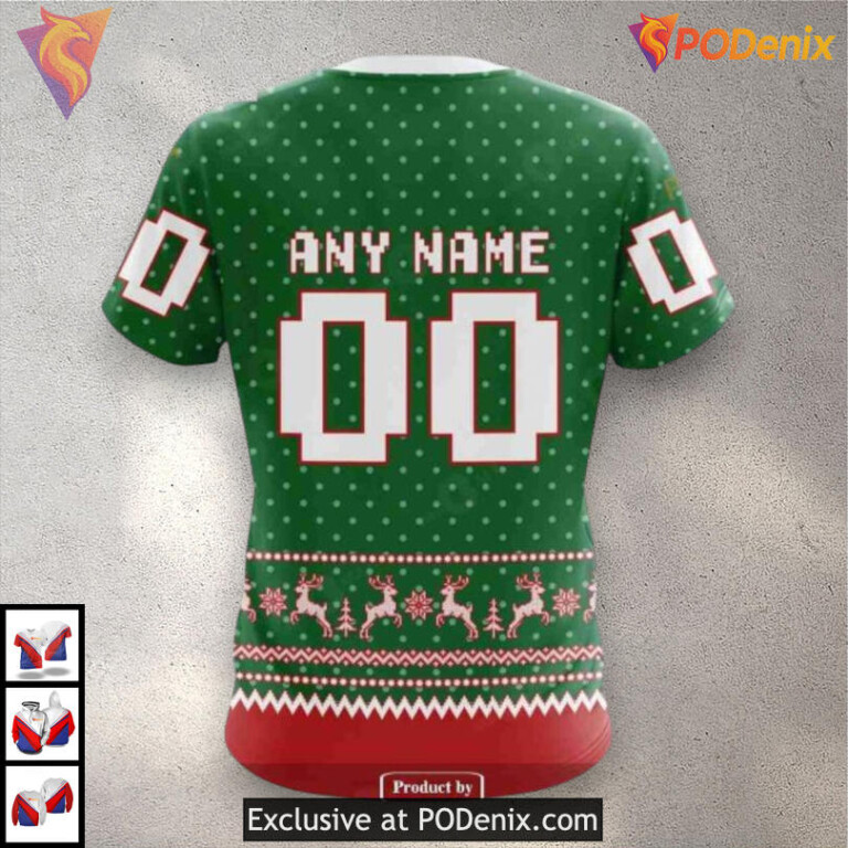 Christmas Apparel Collection Calgary Flames Graphic Hoodie 3D Holiday Style - 4