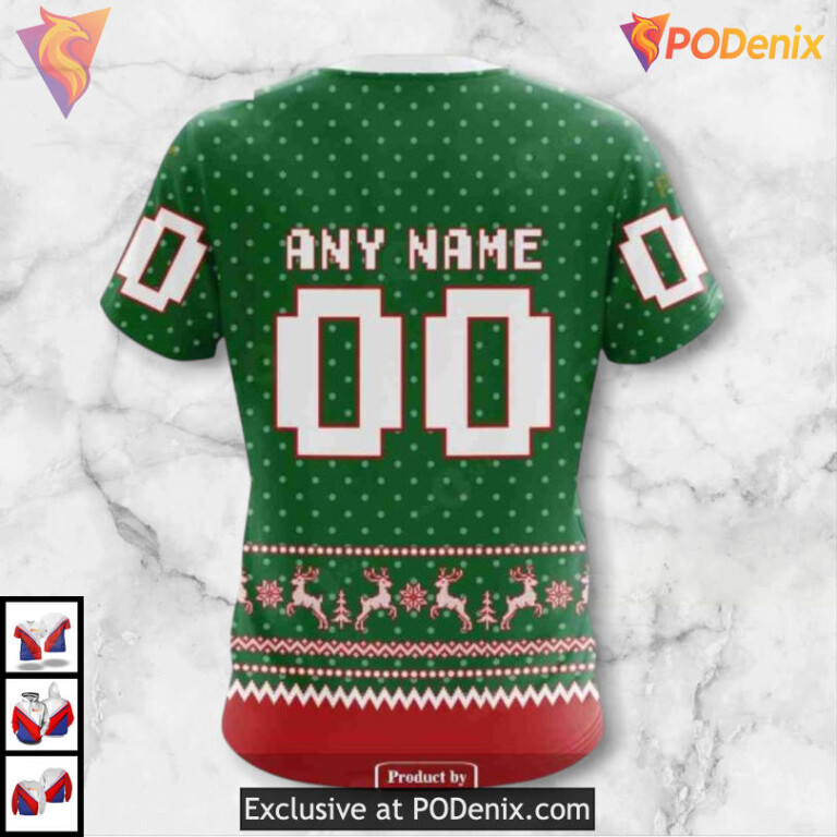 Christmas Apparel Festive Style Carolina Hurricanes Pullover Hoodie Sweatshirt - 4