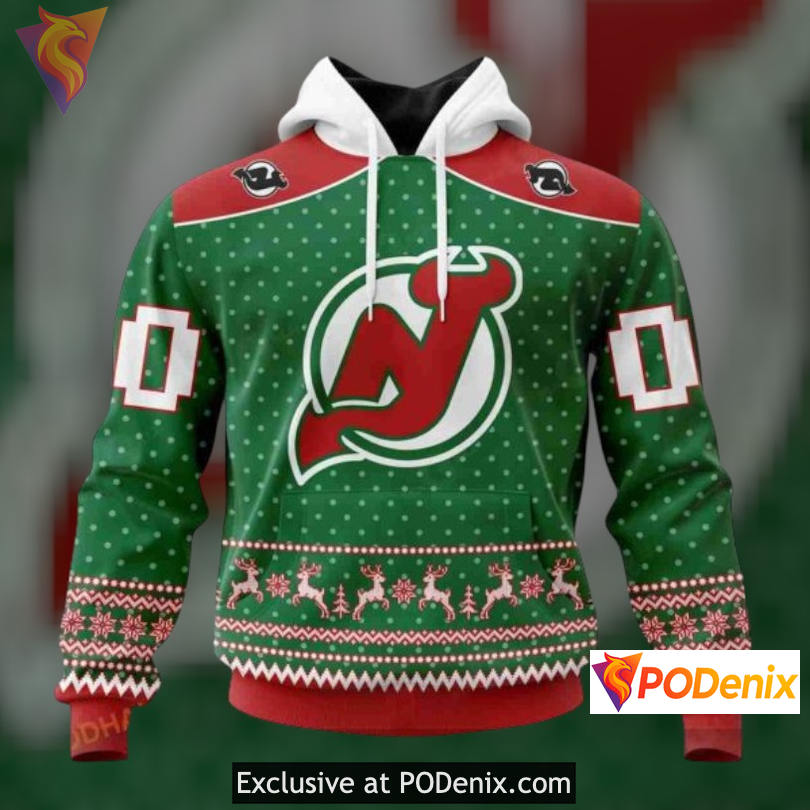 Christmas Apparel Style New Jersey Devils Kids Hoodie Custom Sweatshirt 3D