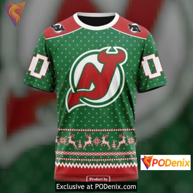 Christmas Apparel Style New Jersey Devils Kids Hoodie Custom Sweatshirt 3D - 3