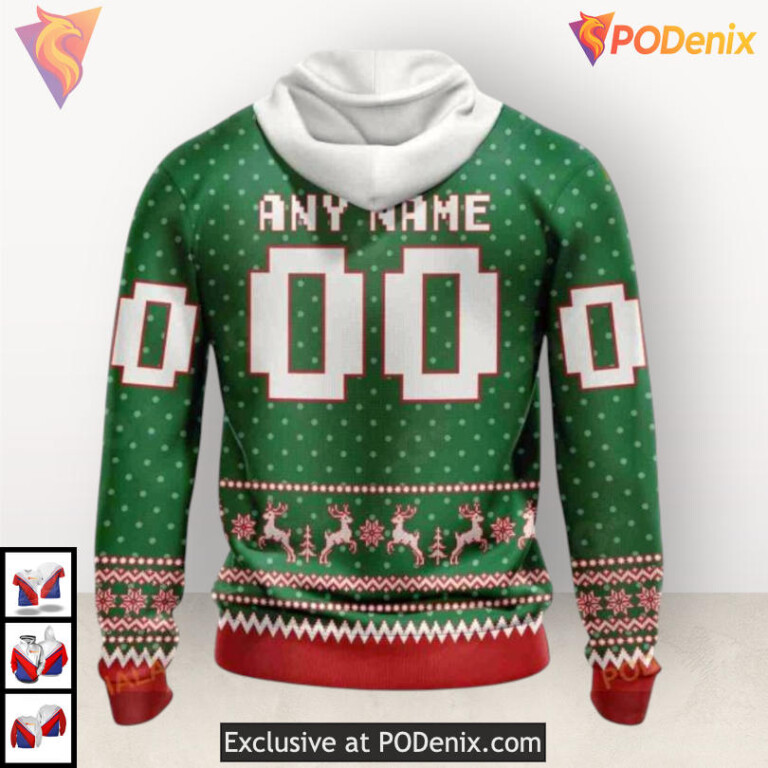 Christmas Apparel Tribute Custom Nashville Predators Youth Hoodie Sweatshirt 3D - 2